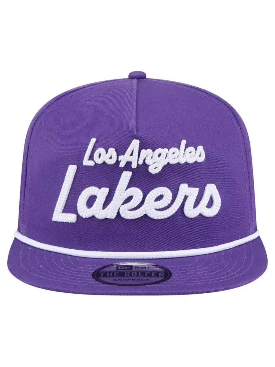 New Era Мужская фиолетовая кепка-бейсболка Los Angeles Lakers с надписью "Los Angeles Lakers" — изображение 2 из 5