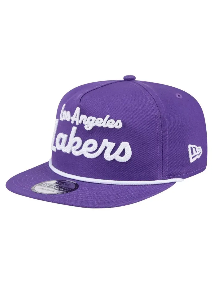 New Era Мужская фиолетовая кепка-бейсболка Los Angeles Lakers с надписью "Los Angeles Lakers" — изображение 3 из 5