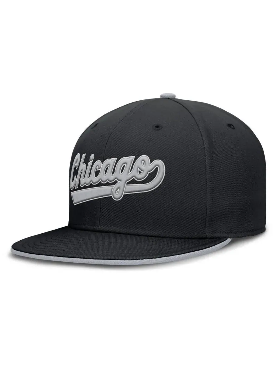 Nike Мужская черная бейсболка Chicago White Sox True Performance Fitted Hat — изображение 3 из 4, черный