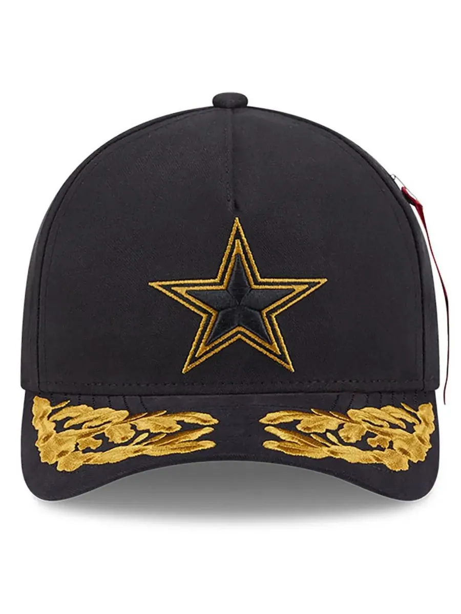 New Era Мужская регулируемая кепка Alpha Men's Industries Black Dallas Cowboys A-Frame 9FORTY — изображение 2 из 5, черный