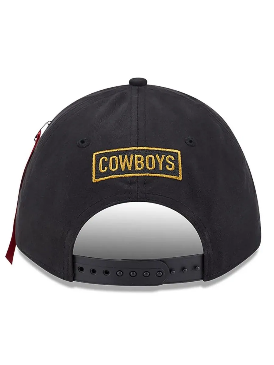 New Era Мужская регулируемая кепка Alpha Men's Industries Black Dallas Cowboys A-Frame 9FORTY — изображение 4 из 5, черный