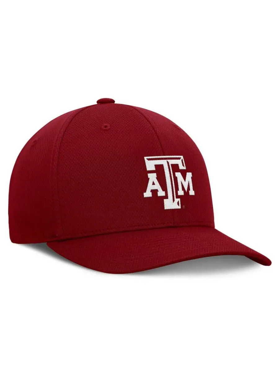 Top of the World Мужская бордовая кепка Texas A&M Aggies Reflex 2.0 Flex Fit — изображение 3 из 4, коричневый
