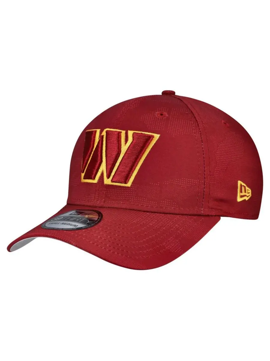 New Era Мужская кепка Washington Commanders Tonal Camo 39THIRTY Stretch Fit бордового цвета — изображение 1 из 4, бордовый