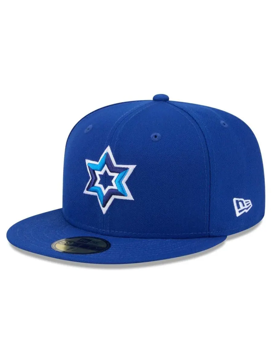 New Era Мужская синяя бейсболка Israel Baseball 2026 World Baseball Classic 59FIFTY — изображение 3 из 3, синий