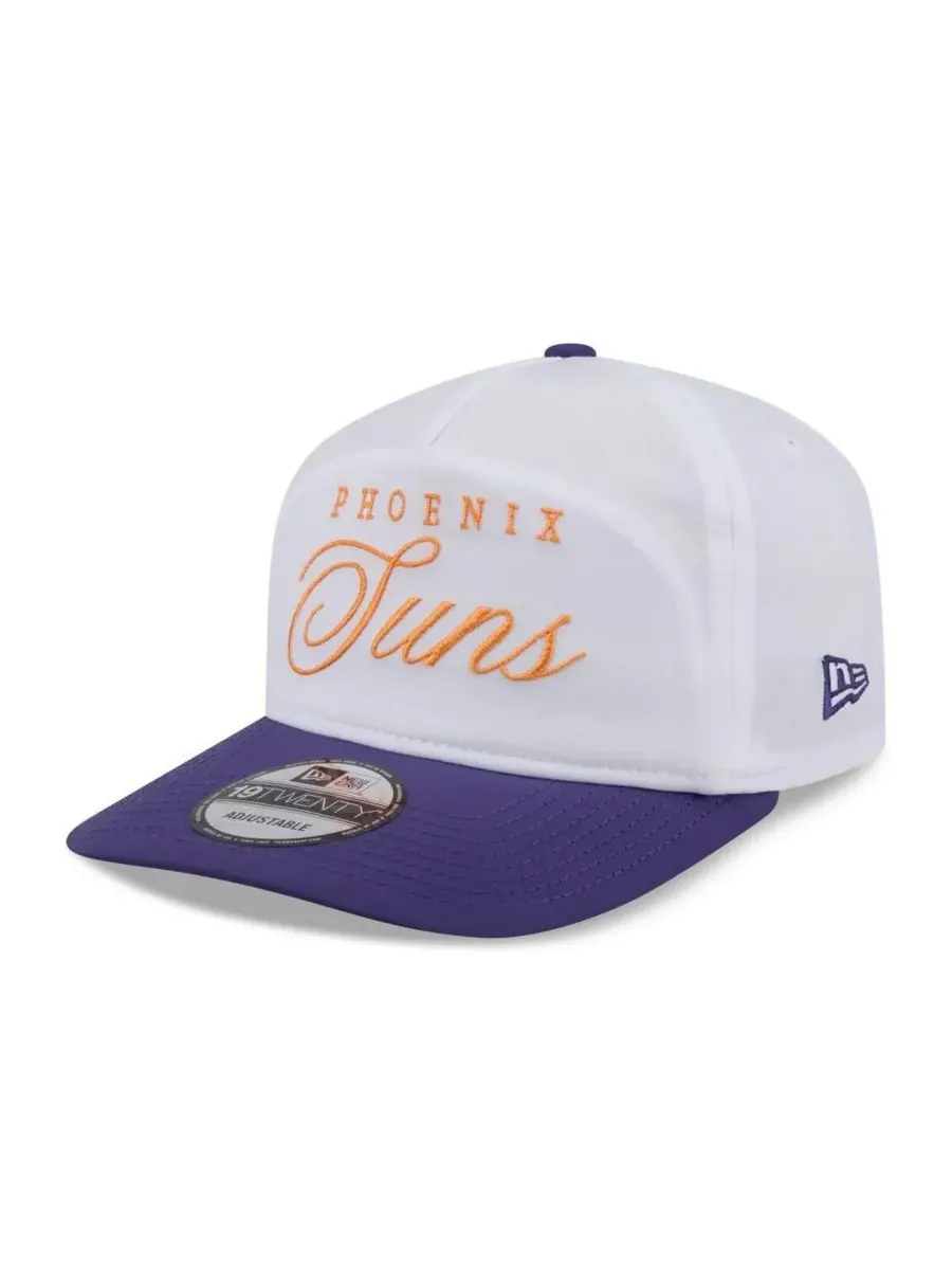 New Era Мужская кепка Phoenix Suns белого/фиолетового цвета с регулируемым размером, изготовленная — изображение 3 из 4