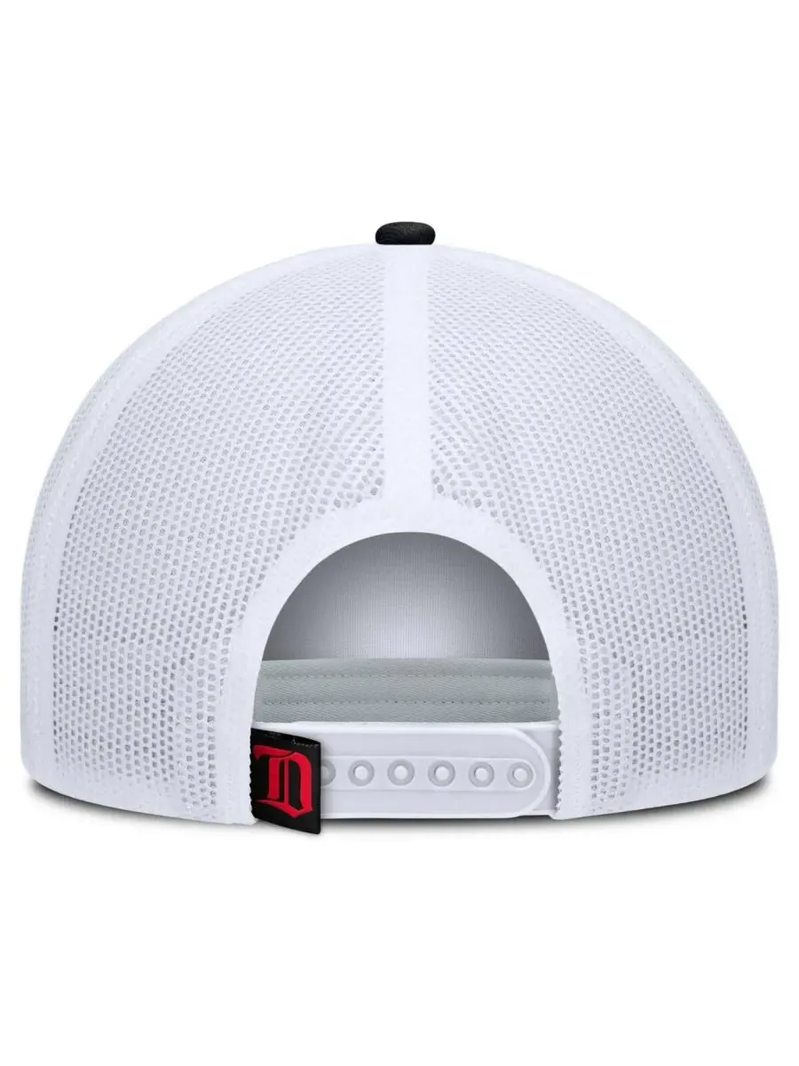 Fanatics Мужская регулируемая кепка-тракер Detroit Red Wings Heritage Dutch A-Frame — изображение 4 из 4, черный белый