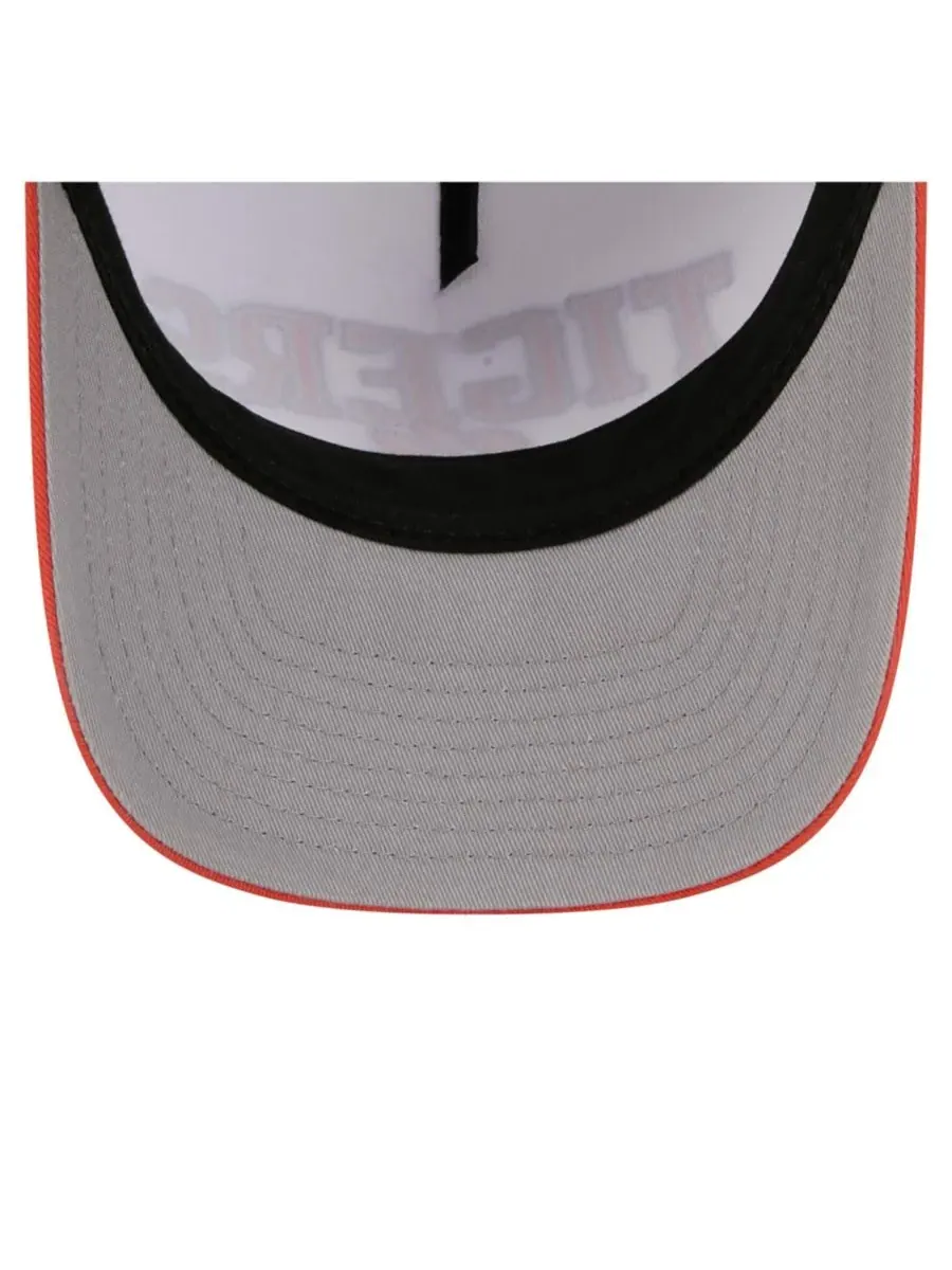New Era Мужская бело-оранжевая кепка Clemson Tigers с двухцветной веревочной отделкой и — изображение 3 из 5, белый оранжевый