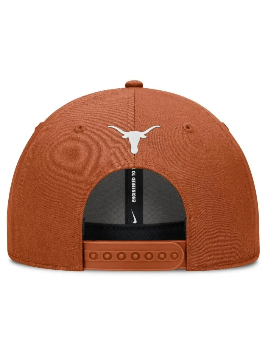 Nike Мужская оранжевая бейсболка Texas Longhorns Slanted Primetime Rise Performance с регулируемым — изображение 4 из 4