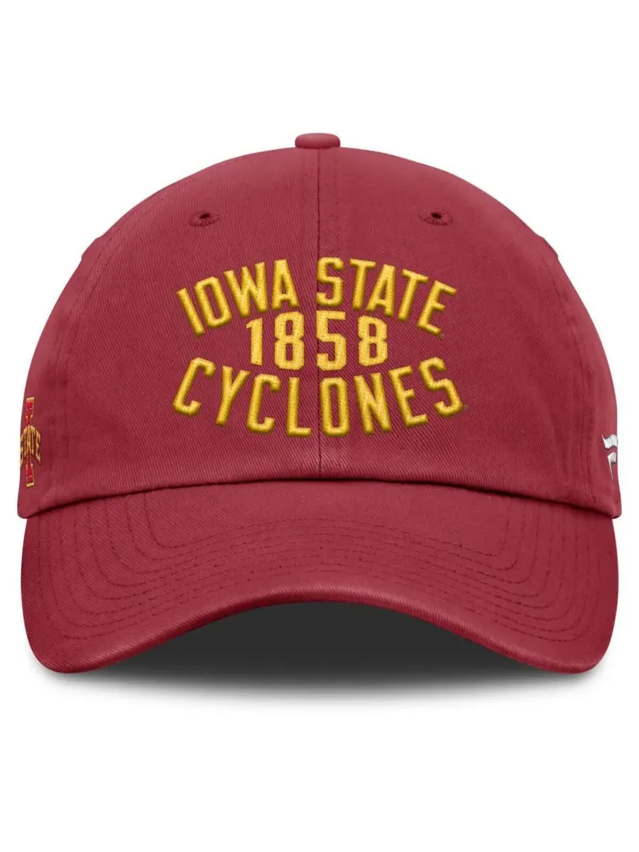 Мужская регулируемая бейсболка Cardinal Iowa State Cyclones Archer Fanatics — изображение 2 из 4, красный