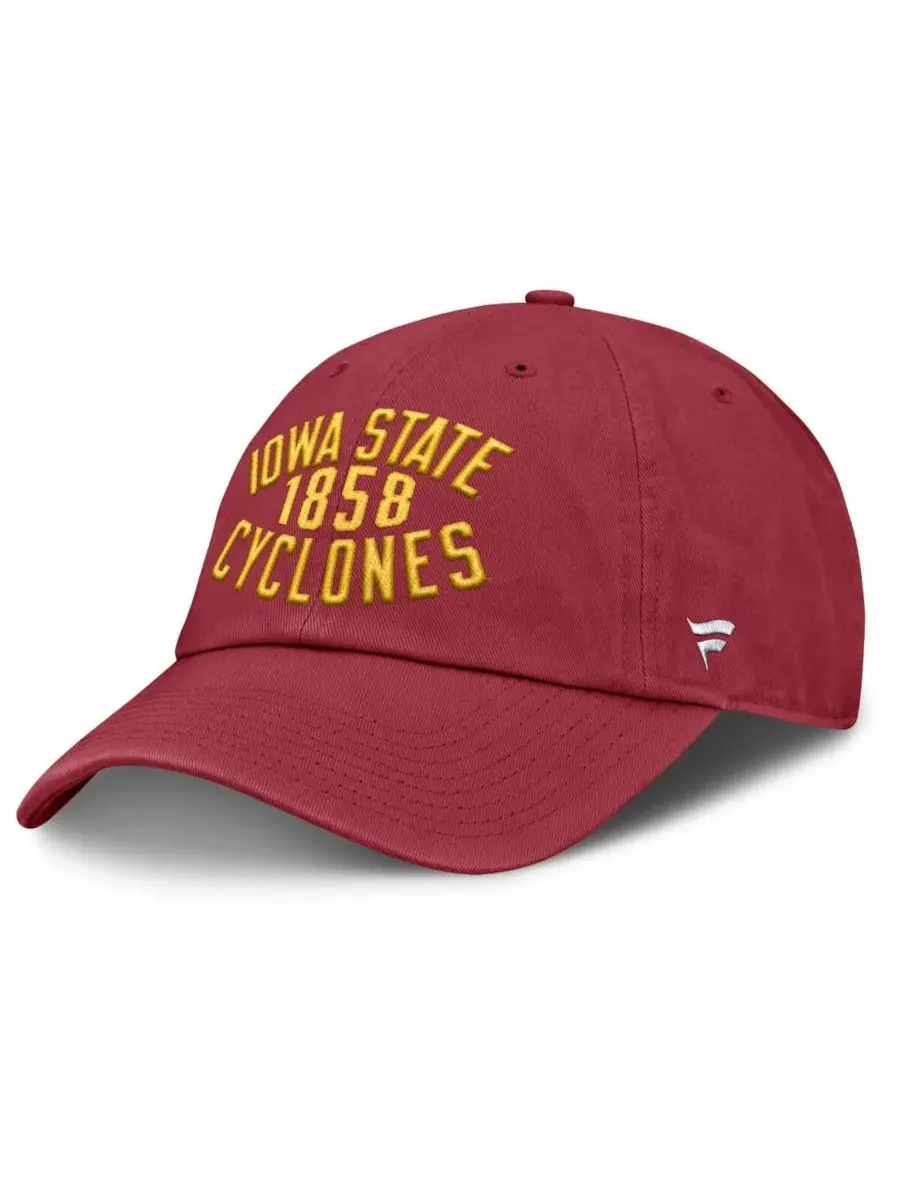 Мужская регулируемая бейсболка Cardinal Iowa State Cyclones Archer Fanatics — изображение 3 из 4, красный