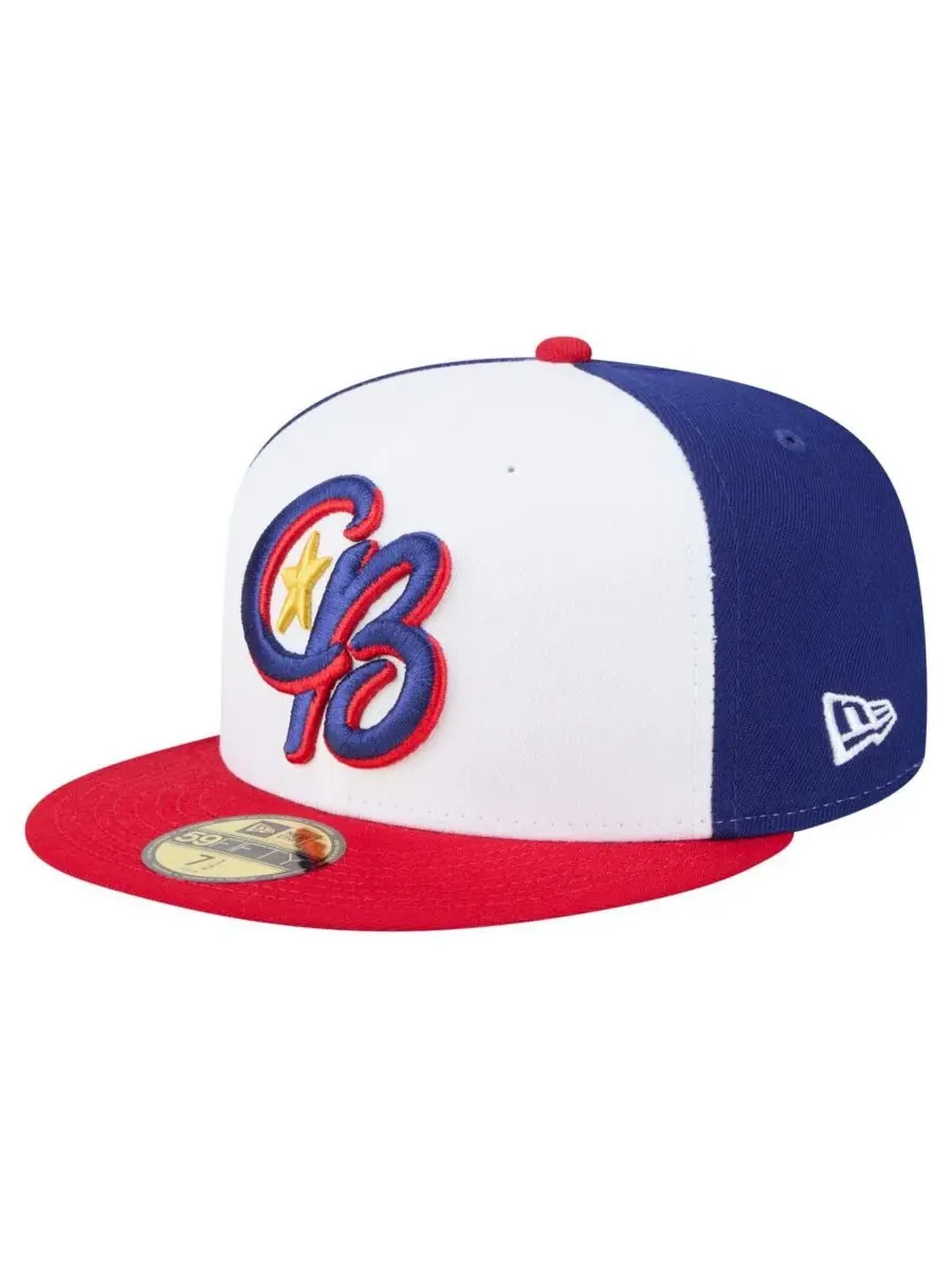 New Era Мужская бело-красная бейсболка Kannapolis Cannon Ballers из коллекции Authentic 59FIFTY — изображение 1 из 4