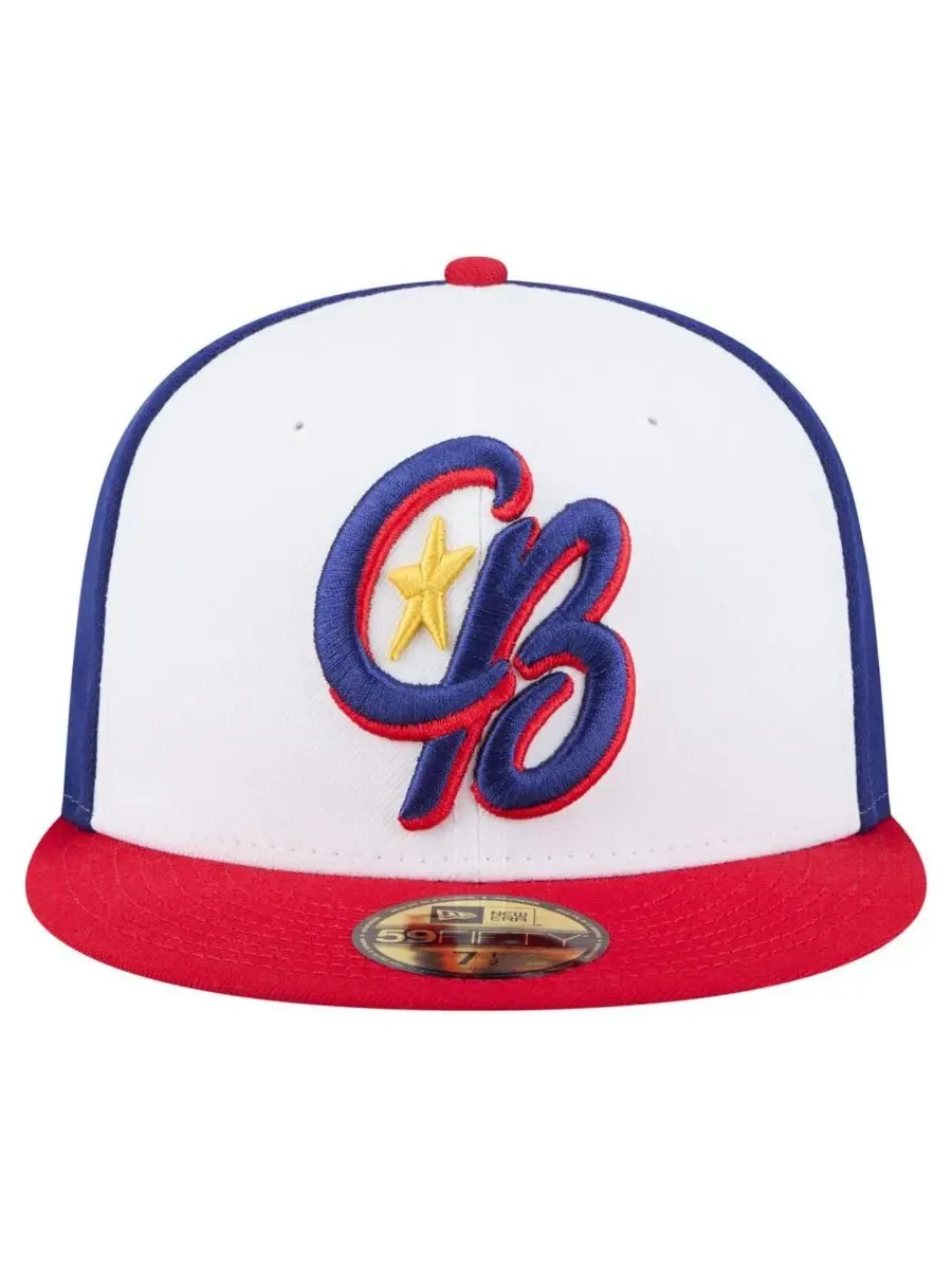 New Era Мужская бело-красная бейсболка Kannapolis Cannon Ballers из коллекции Authentic 59FIFTY — изображение 2 из 4