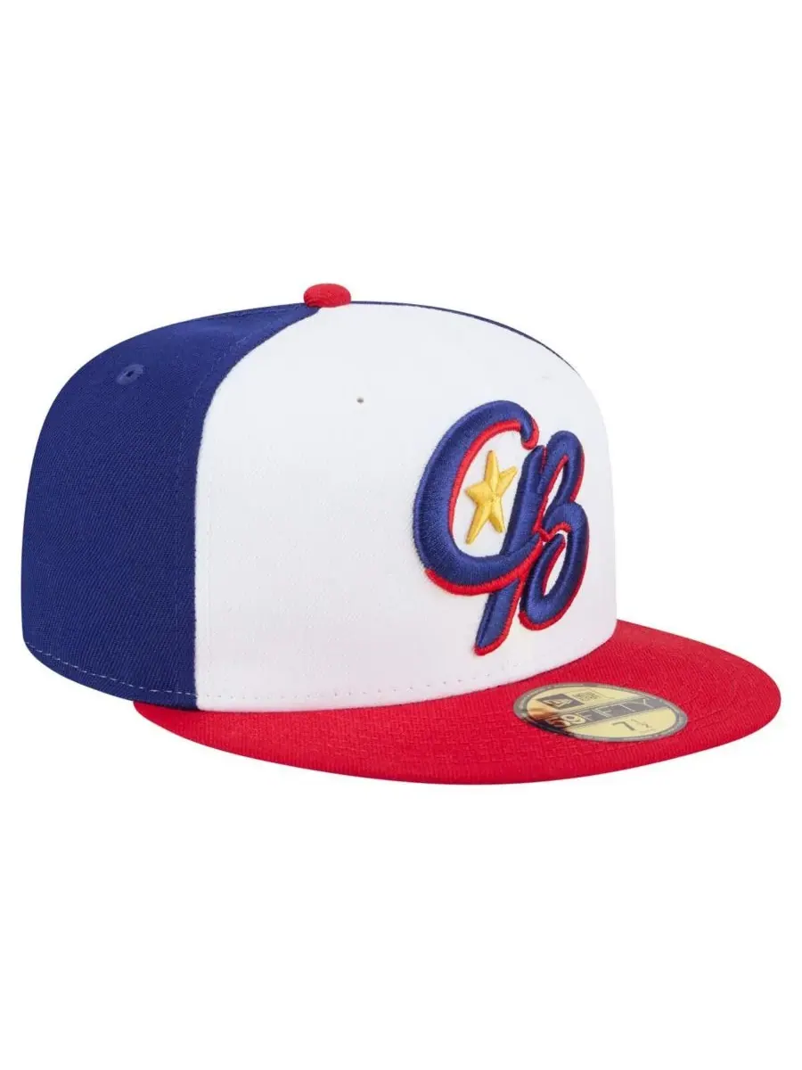 New Era Мужская бело-красная бейсболка Kannapolis Cannon Ballers из коллекции Authentic 59FIFTY — изображение 3 из 4