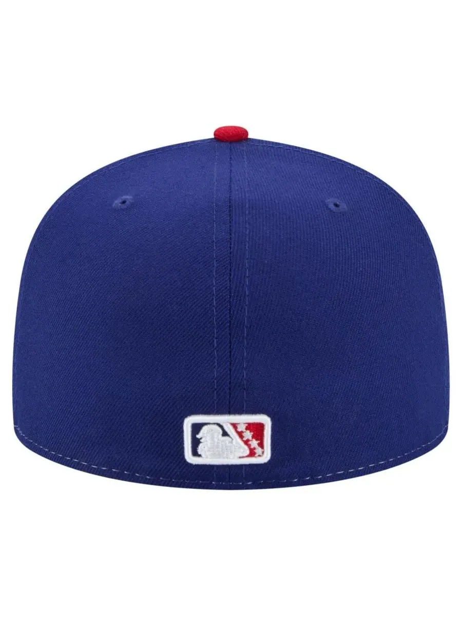 New Era Мужская бело-красная бейсболка Kannapolis Cannon Ballers из коллекции Authentic 59FIFTY — изображение 4 из 4