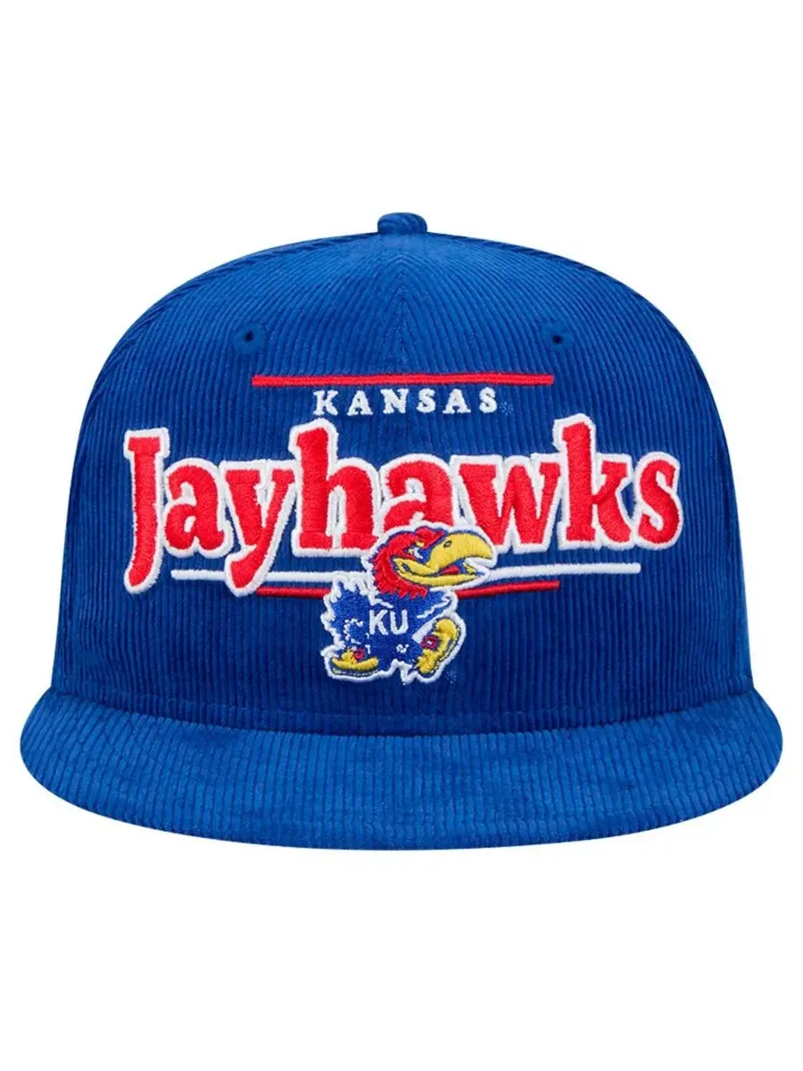 Мужская бейсболка Royal Kansas Jayhawks Display 9FIFTY Snapback New Era — изображение 5 из 5, королевский