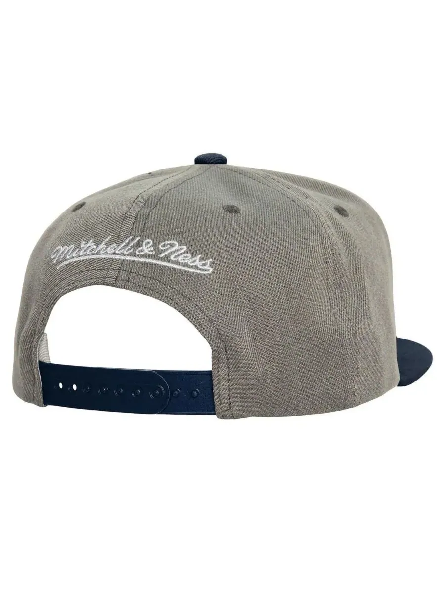 Mitchell & Ness Мужская серая бейсболка New York Yankees Cooperstown Collection Basic Flip Snapback — изображение 2 из 2