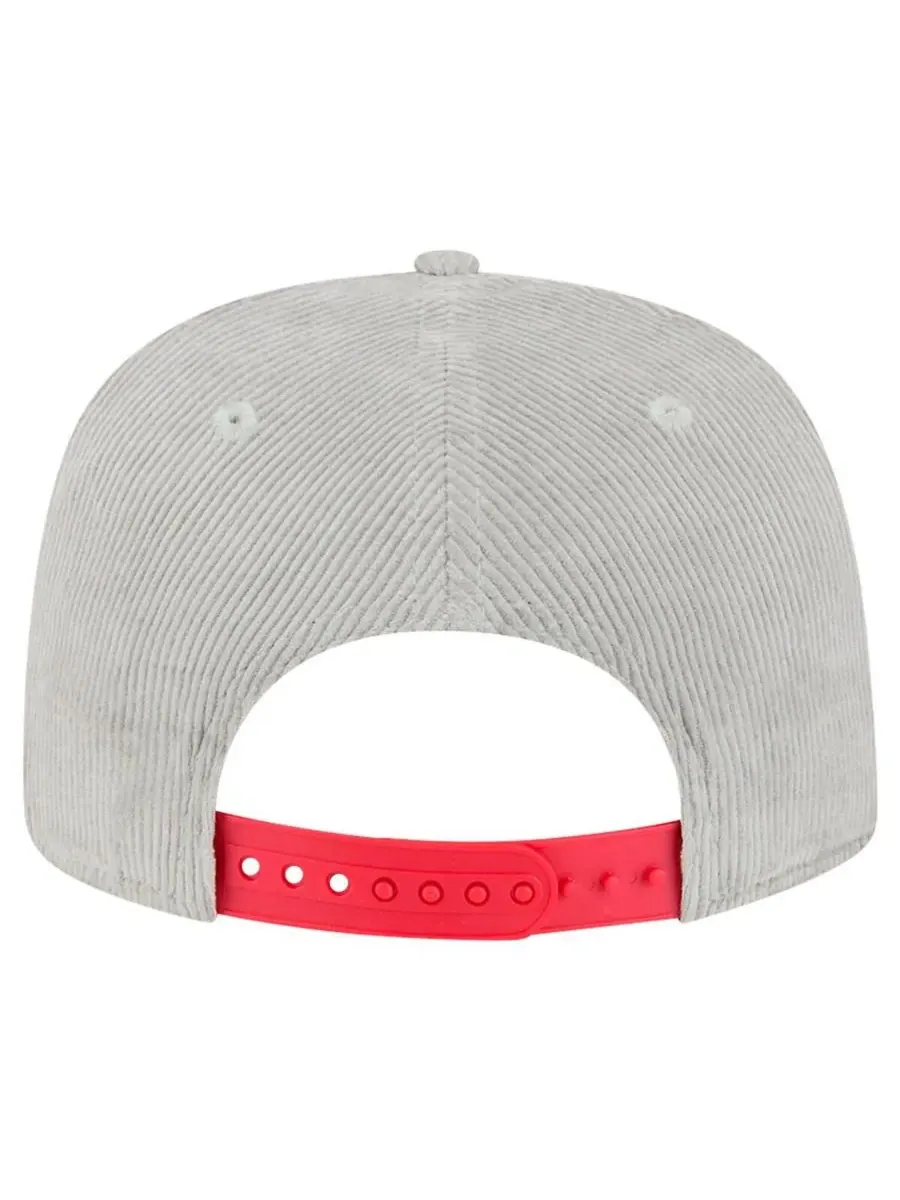 New Era Мужская серая вельветовая кепка-бейсболка Boston Red Sox с регулируемой застежкой — изображение 2 из 5, серый