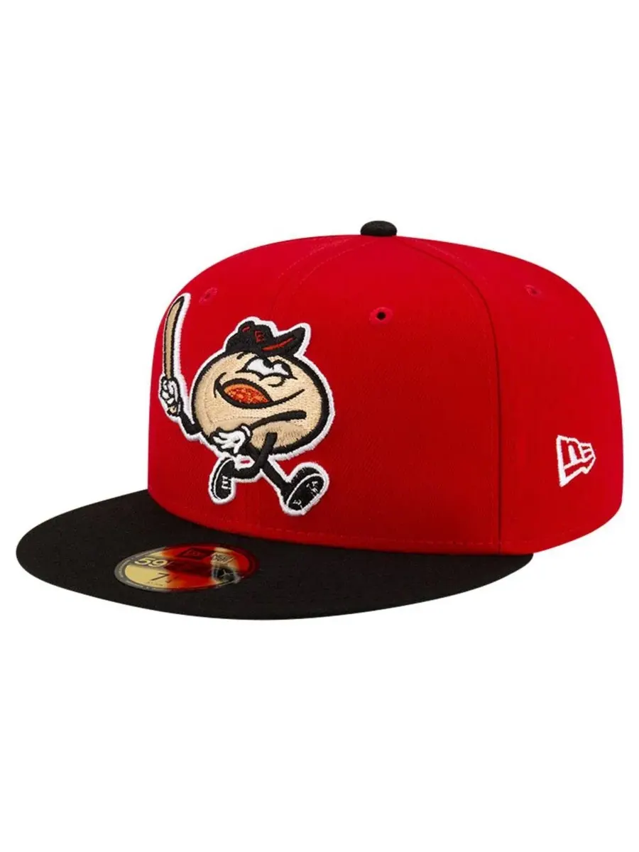 New Era Мужская красно-черная кепка Erie SeaWolves Theme Night Pepperoni 59FIFTY — изображение 1 из 5, красный черный