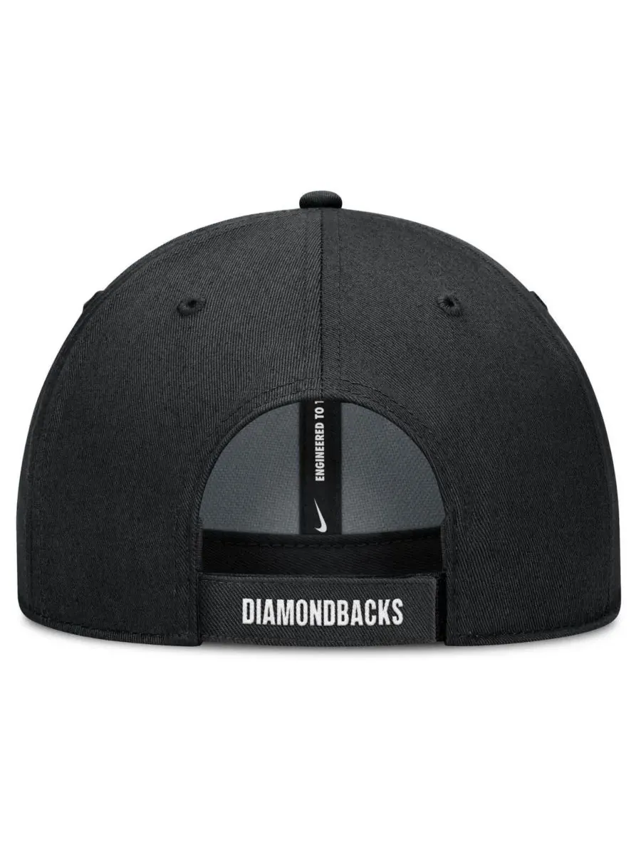 Nike Мужская регулируемая бейсболка Arizona Diamondbacks Club белого/черного цвета — изображение 2 из 4, белый черный