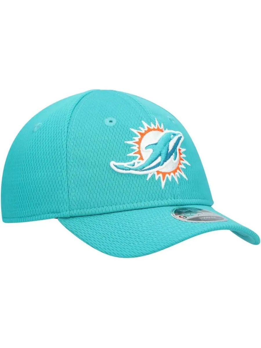 Детская регулируемая кепка Aqua Miami Dolphins Main 9FORTY New Era — изображение 2 из 4, голубой