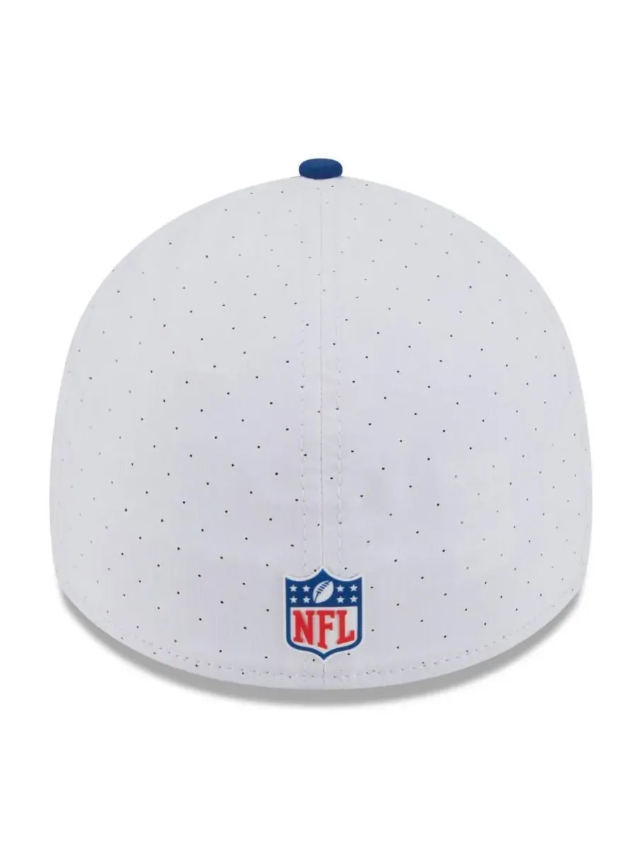 New Era Мужская кепка White/Royal Indianapolis Colts 2025 NFL Training Camp 39THIRTY Flex Hat — изображение 4 из 4, белый