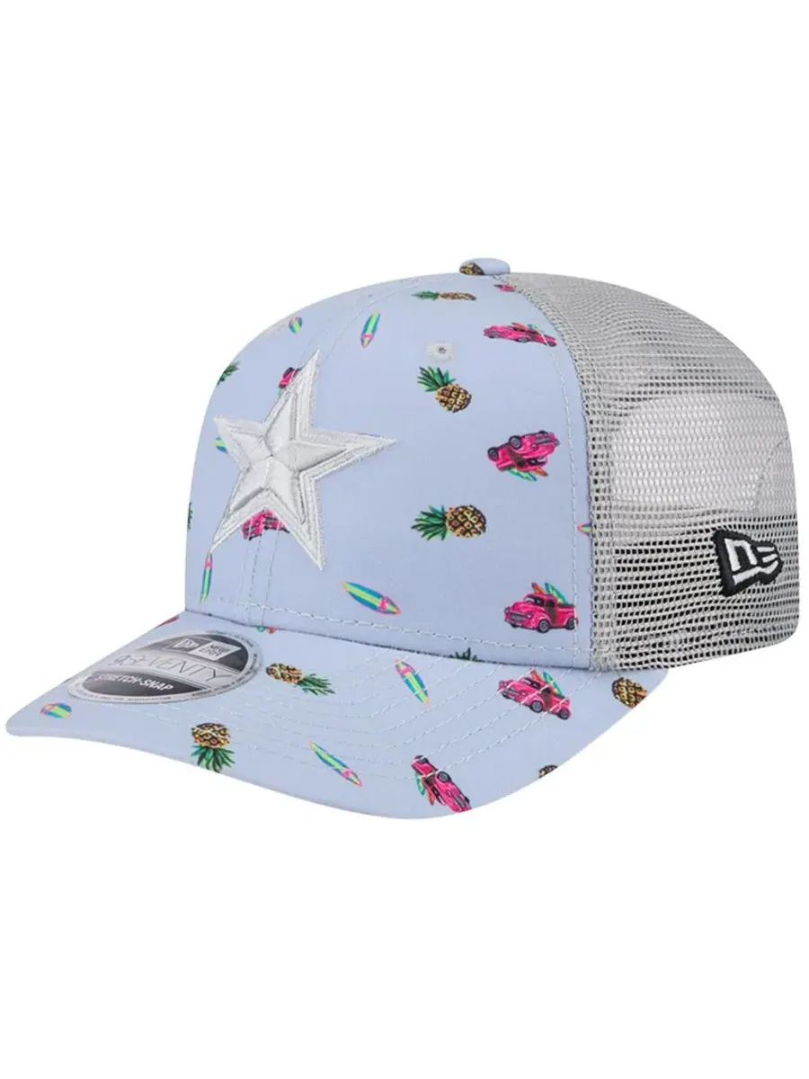 New Era Мужская светло-голубая кепка Dallas Cowboys Adventure Surfboard 9SEVENTY с регулируемой — изображение 1 из 4