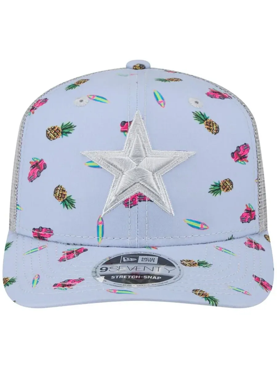 New Era Мужская светло-голубая кепка Dallas Cowboys Adventure Surfboard 9SEVENTY с регулируемой — изображение 2 из 4