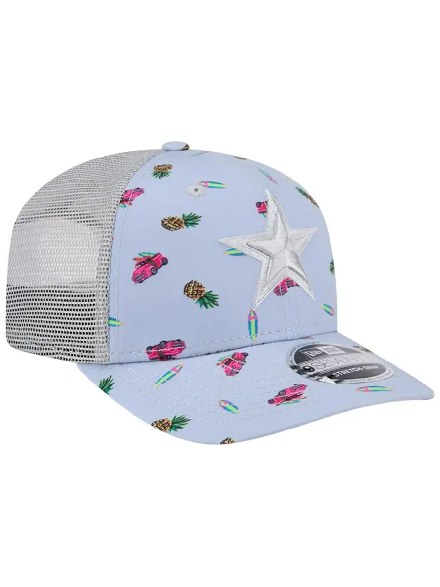 New Era Мужская светло-голубая кепка Dallas Cowboys Adventure Surfboard 9SEVENTY с регулируемой — изображение 3 из 4