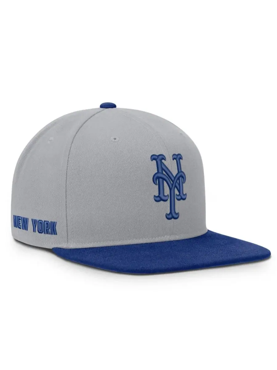 Кепка-снэпбек Primetime Pro Dri-FIT New York Mets Nike — изображение 1 из 4, серый