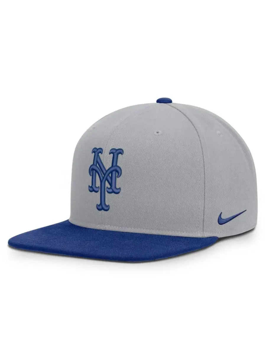 Кепка-снэпбек Primetime Pro Dri-FIT New York Mets Nike — изображение 3 из 4, серый