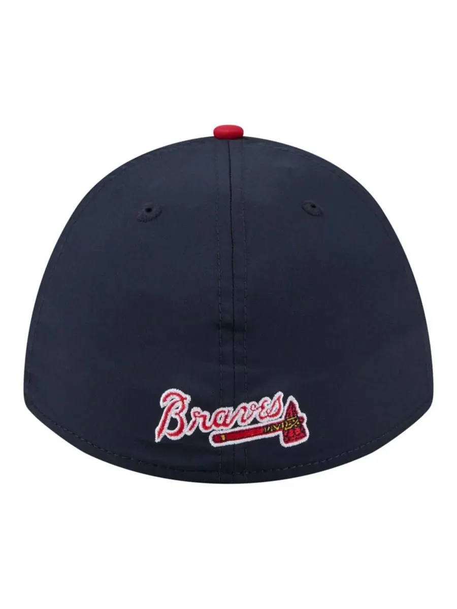 Кепка New Era Atlanta Braves Rope M-Crown A-Frame 39THIRTY Flex — изображение 5 из 5, темно-синий красный