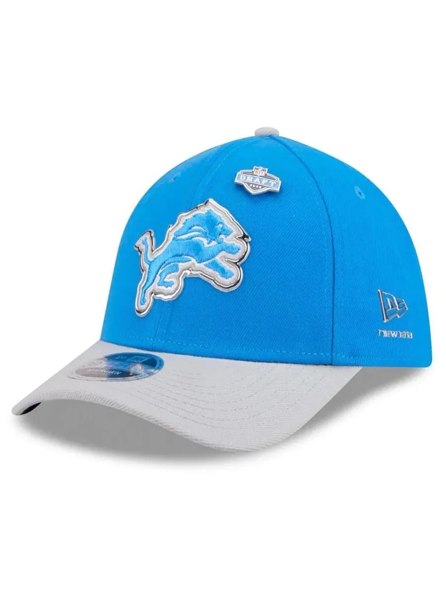 Кепка M-Crown с эмблемой Detroit Lions New Era — изображение 1 из 5, синий серебристый