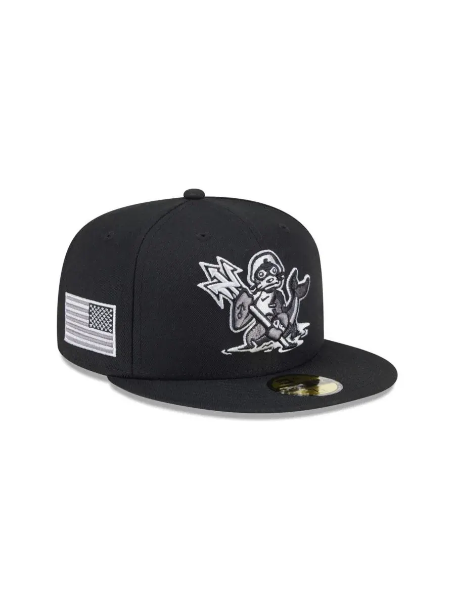 Кепка с вышитым логотипом Norfolk Tides New Era — изображение 1 из 4, черный
