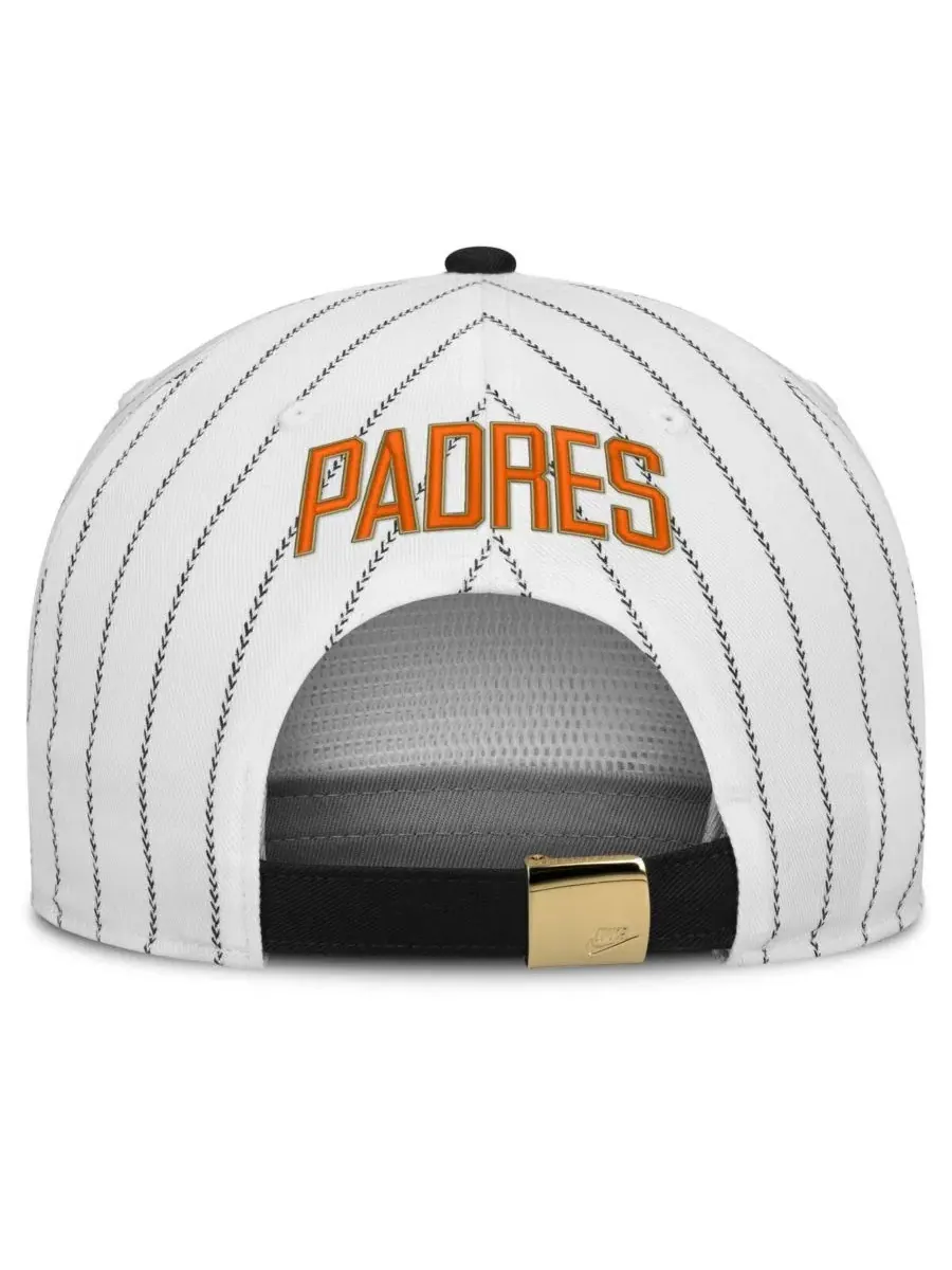 Бейсболка Nike San Diego Padres Cooperstown Collection Pro — изображение 4 из 4, белый черный