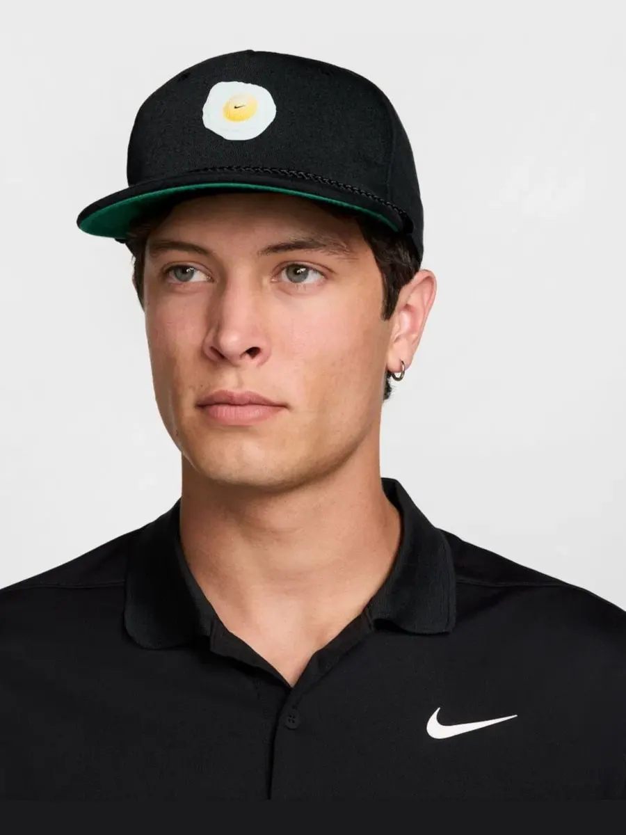 Кепка-снапбек с вышивкой Fried Egg Pro Dri-FIT Nike — изображение 1 из 3, черный