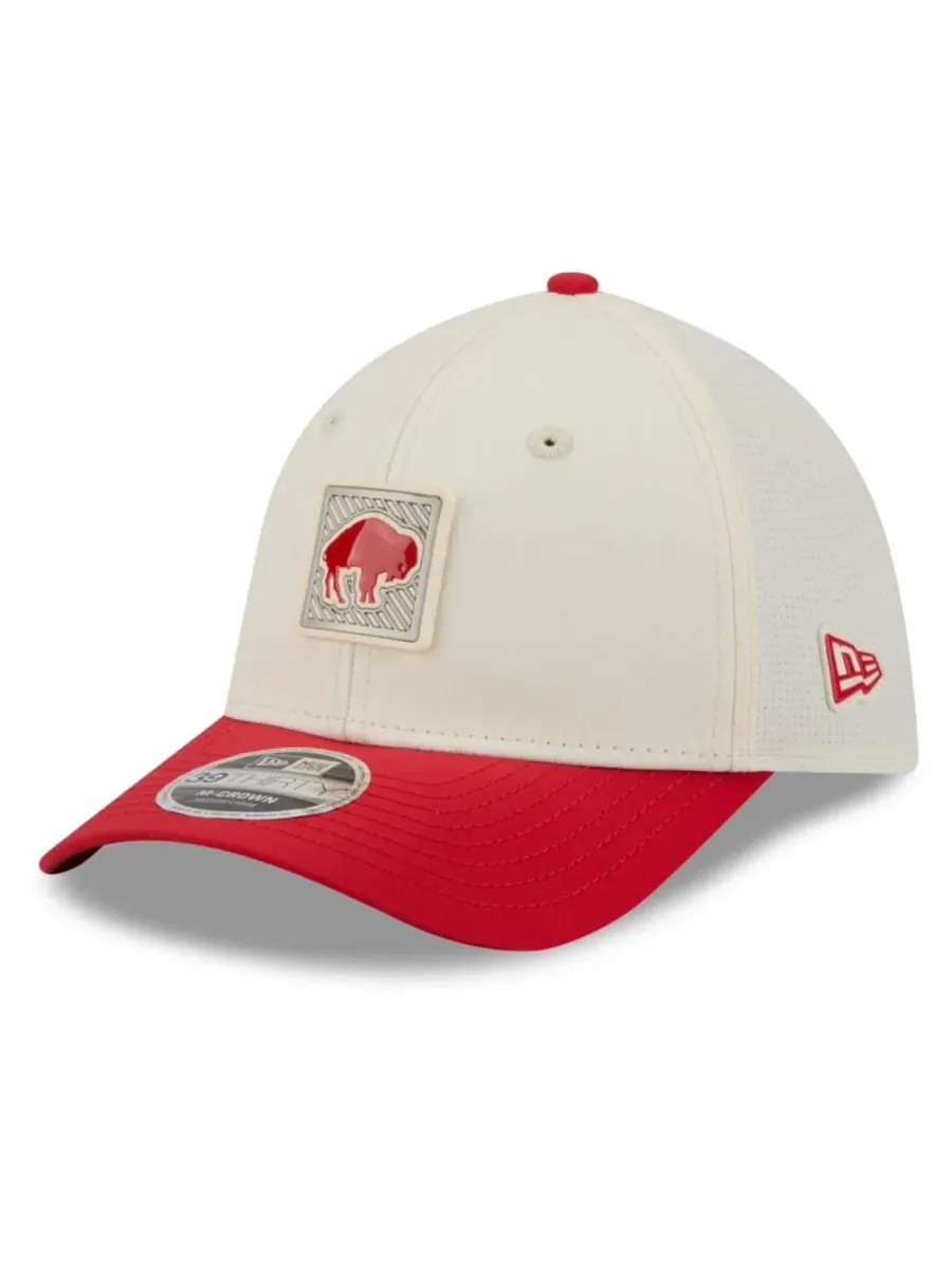 Кепка 39THIRTY Flex Hat Buffalo Bills 2026 New Era — изображение 3 из 5, кремовый красный
