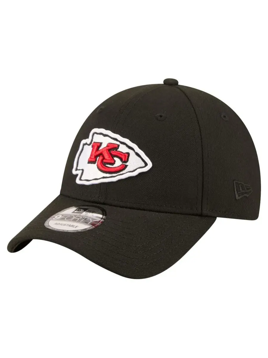 Кепка с вышитым логотипом Kansas City Chiefs New Era — изображение 1 из 4, черный
