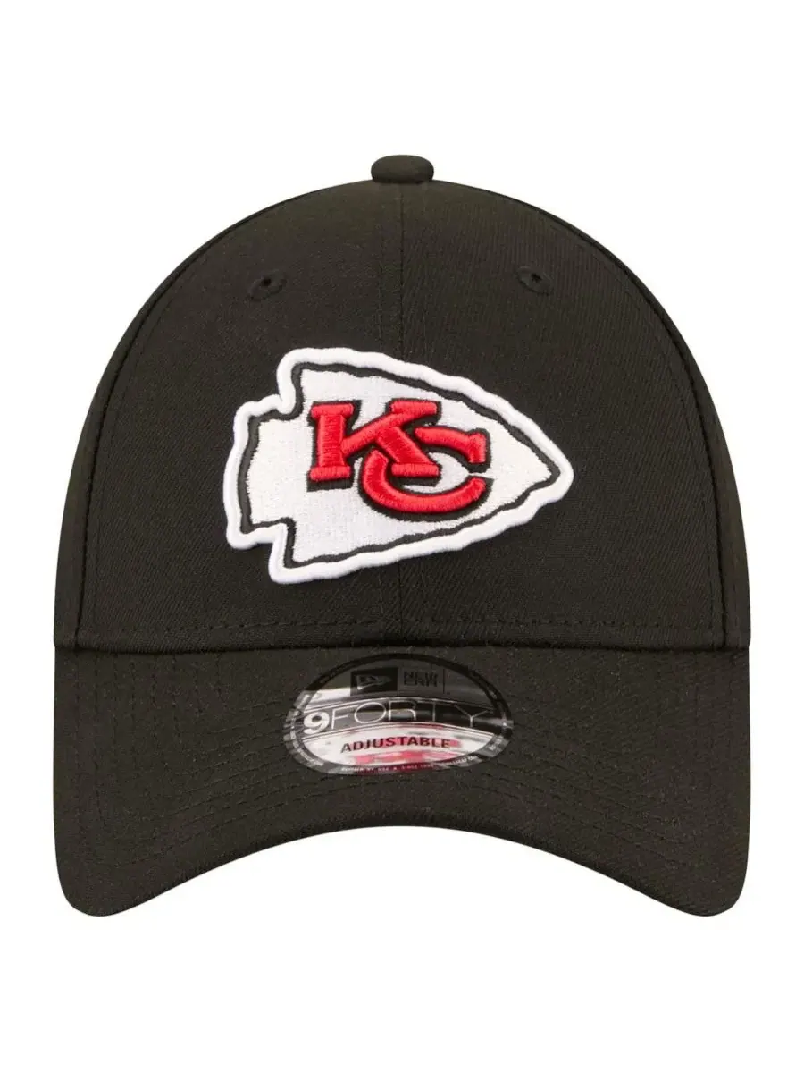 Кепка с вышитым логотипом Kansas City Chiefs New Era — изображение 4 из 4, черный