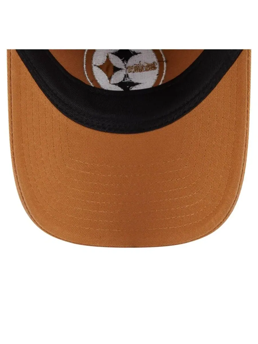 Кепка с вышитым логотипом Pittsburgh Steelers New Era — изображение 5 из 5, коричневый