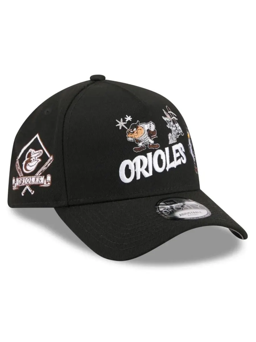 Кепка с вышивкой Baltimore Orioles и Looney Tunes New Era — изображение 1 из 4, черный