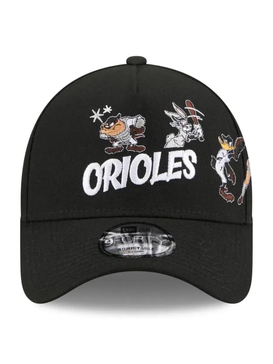 Кепка с вышивкой Baltimore Orioles и Looney Tunes New Era — изображение 4 из 4, черный