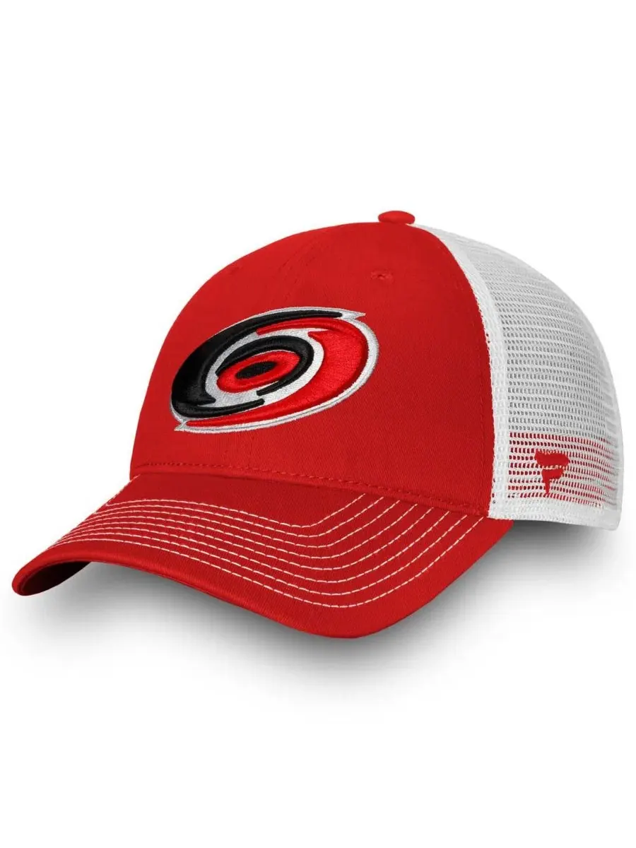 Бейсболка-снэпбек с вышивкой Carolina Hurricanes Fanatics — изображение 1 из 4, красный белый