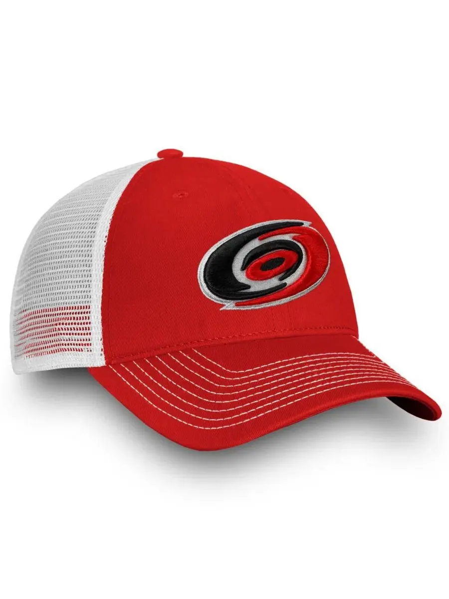 Бейсболка-снэпбек с вышивкой Carolina Hurricanes Fanatics — изображение 2 из 4, красный белый