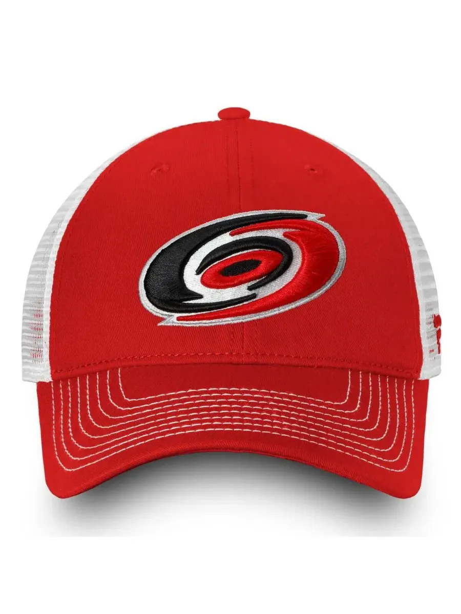 Бейсболка-снэпбек с вышивкой Carolina Hurricanes Fanatics — изображение 3 из 4, красный белый