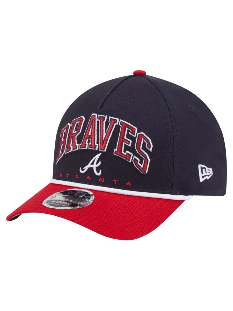Кепка с эмблемой Atlanta Braves New Era — изображение 1 из 4, темно-синий красный