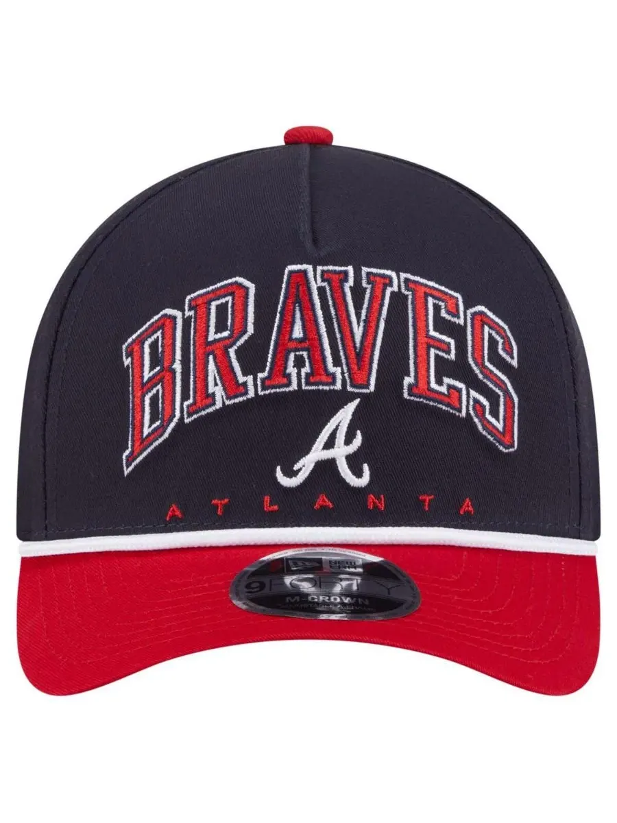 Кепка с эмблемой Atlanta Braves New Era — изображение 2 из 4, темно-синий красный