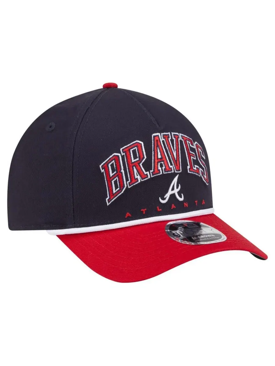 Кепка с эмблемой Atlanta Braves New Era — изображение 3 из 4, темно-синий красный