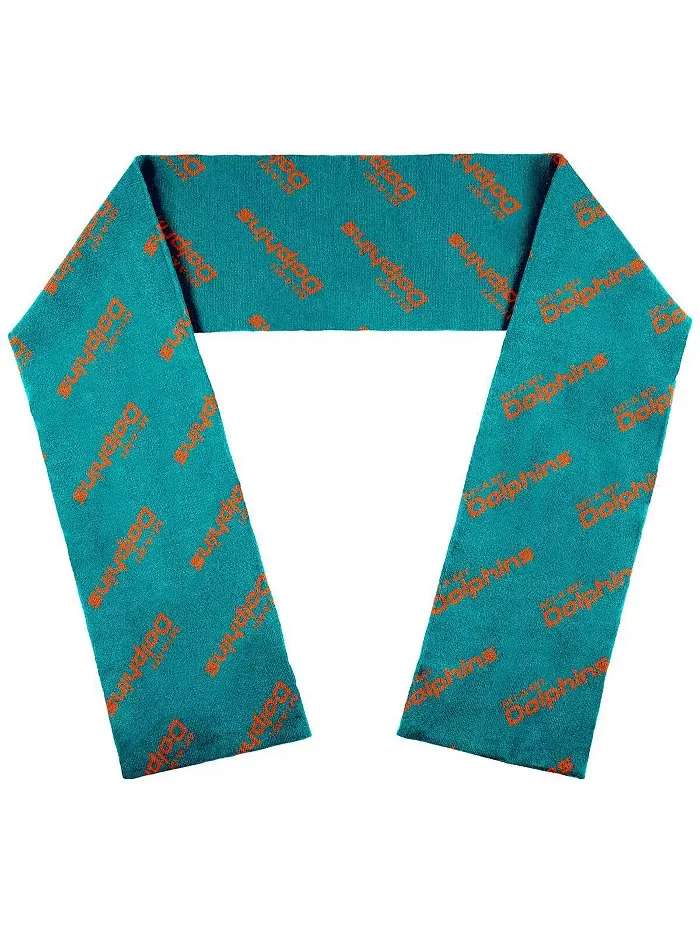 Женский шарф Miami Dolphins с логотипом Team Wordmark WEAR by Erin Andrews — изображение 1 из 1