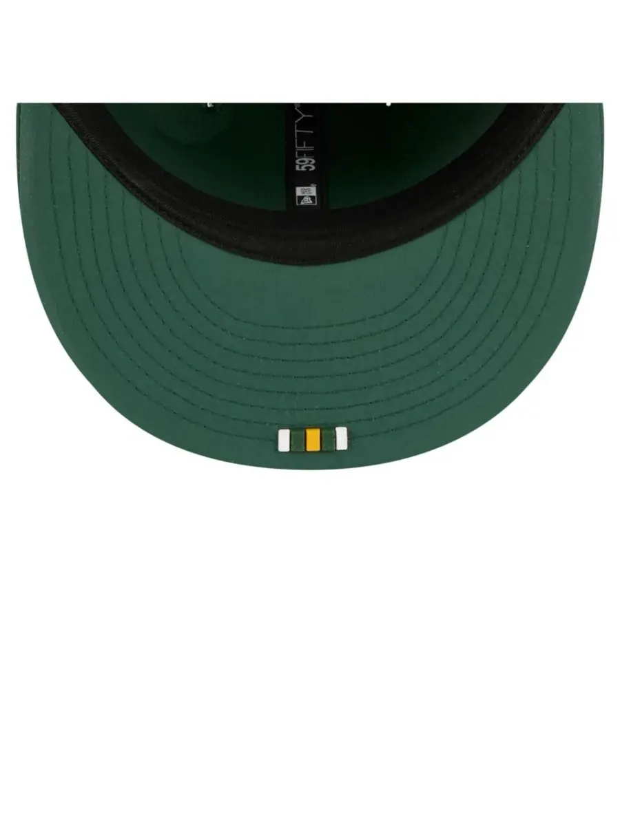New Era Мужская зеленая кепка Green Bay Packers 2025 Sideline 59FIFTY — изображение 2 из 5, зеленый