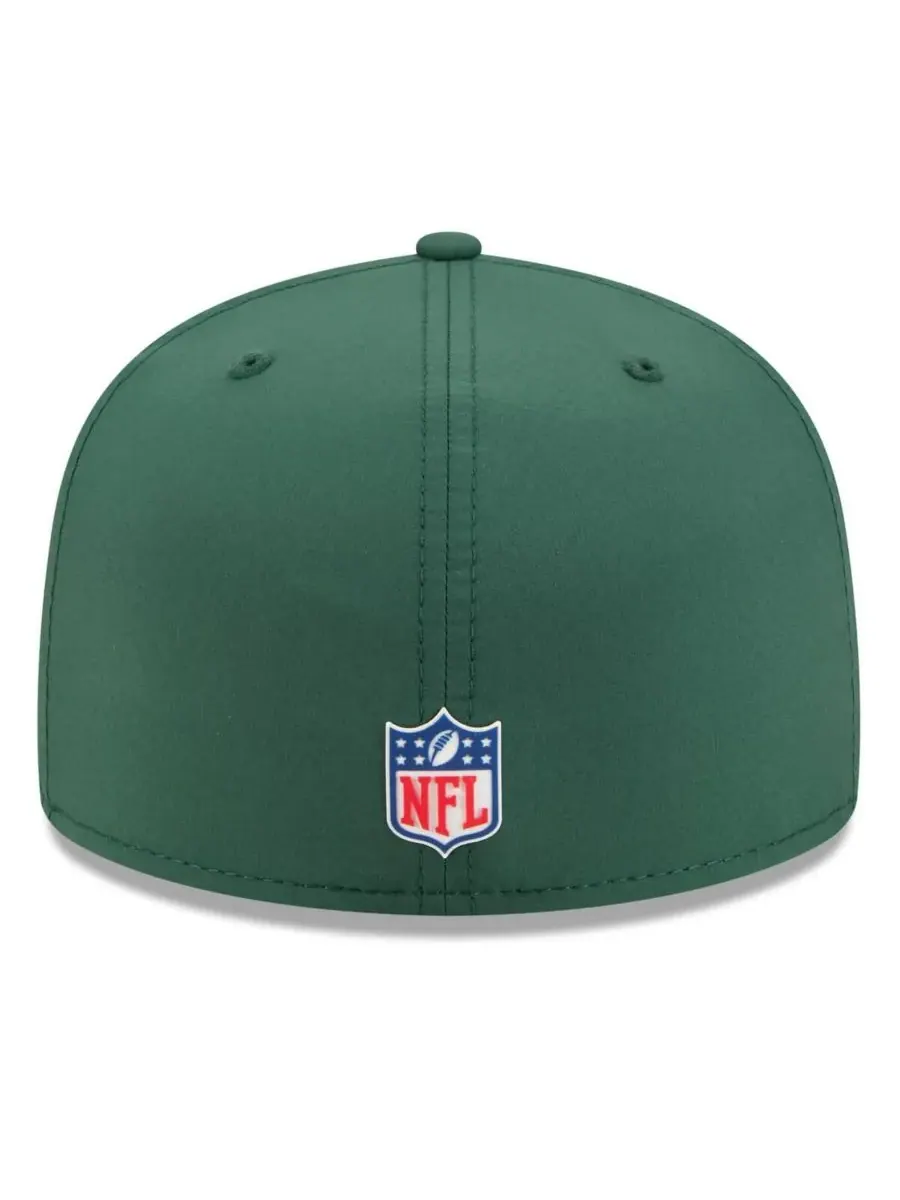 New Era Мужская зеленая кепка Green Bay Packers 2025 Sideline 59FIFTY — изображение 3 из 5, зеленый